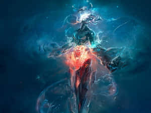 Cosmic_ Energy_ Being_ Artwork Wallpaper