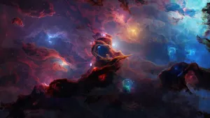 Cosmic Nebula Exploration Wallpaper