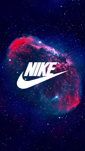 Cosmic Nike Swoosh Aesthetic Wallpaper
