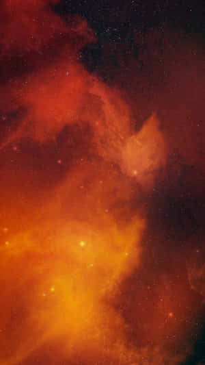 Cosmic_ Orange_ Nebula_ Aesthetic.jpg Wallpaper