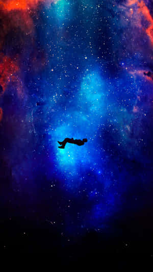 Cosmic Silhouette Swimmer.jpg Wallpaper