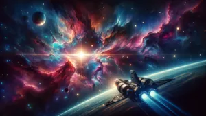 Cosmic Space Adventure Wallpaper