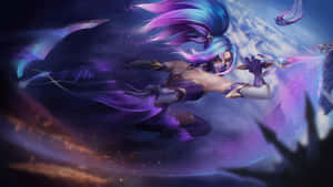 Cosmic Stealth Akali Leagueof Legends Wallpaper