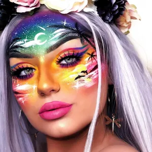 Cosmic Sunset Fantasy Makeup.jpg Wallpaper