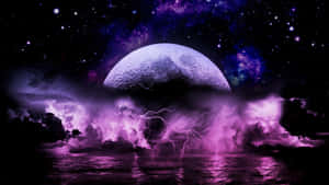 Cosmic_ Thunderstorm_ Over_ Water.jpg Wallpaper