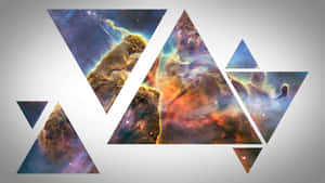 Cosmic_ Triangles_ Collage.jpg Wallpaper