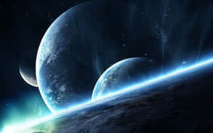 Cosmic_ Vista_of_ Ice_ Planets Wallpaper