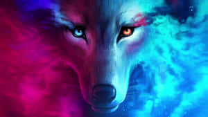 Cosmic Wolf Artwork Wallpaper