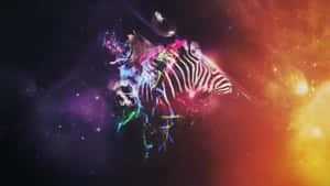 Cosmic_ Zebra_ Explosion Wallpaper