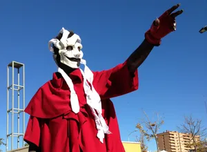 Cosplay_ Character_ Under_ Blue_ Sky Wallpaper