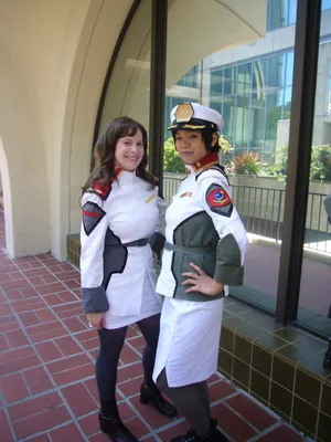 Cosplay Duo Murrue Ramius Uniforms Wallpaper