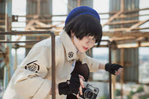 Cosplay Photographer Industrial Backdrop Wallpaper