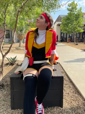 Cosplay Pokemon Ranger Outdoors Wallpaper