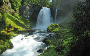 Costa Rica Pristine Waterfall Wallpaper