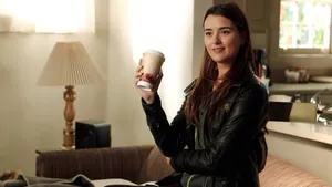 Cote De Pablo Casual Coffee Moment Wallpaper