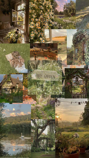 Cottage Core Collage.jpg Wallpaper