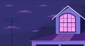 Cottage Night Aesthetic Wallpaper