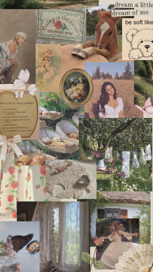 Cottagecore Collage Aesthetic.jpg Wallpaper