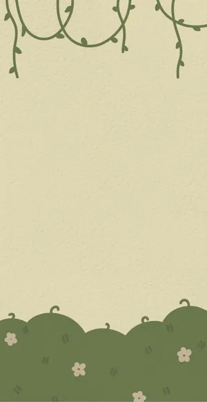Cottagecore Vineand Floral Phone Background Wallpaper