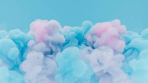 Cotton Candy Pink And Blue Presentation Wallpaper