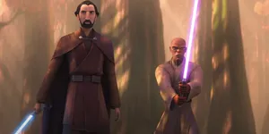 Count Dooku Mace Windu Tales Of The Jedi Wallpaper