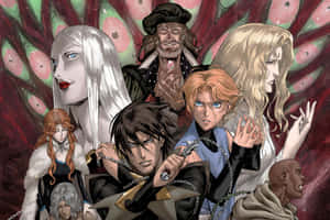 Count Saint Germain In Spellbinding Action - An Epic Scene From Castlevania Wallpaper