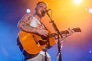 Country Artist Performing Live Wallpaper