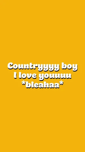Country Boy Love Expression Wallpaper