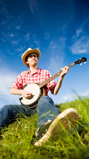 Country Boy With Banjo Wallpaper