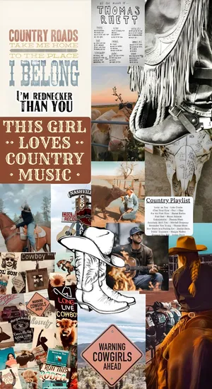 Country Roads And Cowboy Vibes Wallpaper