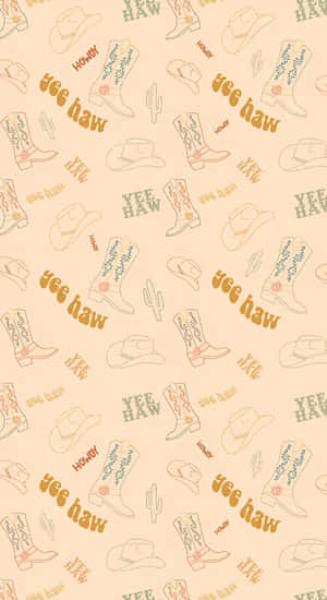 Country Western Pattern Wallpaper