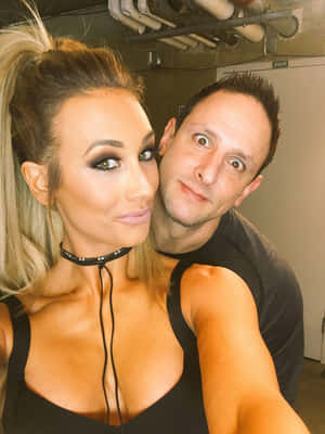 Couple Selfie Backstage Wallpaper