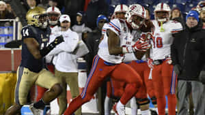 Courtland Sutton Catching Football Game Wallpaper