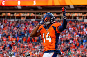 Courtland Sutton Celebration Denver Broncos Wallpaper