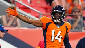 Courtland Sutton Denver Broncos Game Action Wallpaper