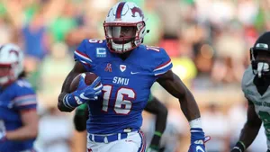 Courtland Sutton S M U Game Action Wallpaper