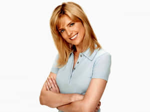 Courtney Thorne-smith Showing Her Captivating Smile Wallpaper