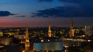 Coventry Skyline Dusk Wallpaper