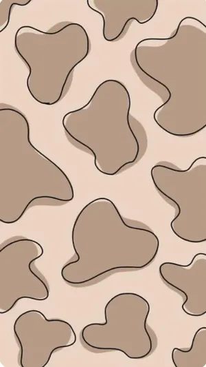 Cow Print Pattern Aesthetic.jpg Wallpaper