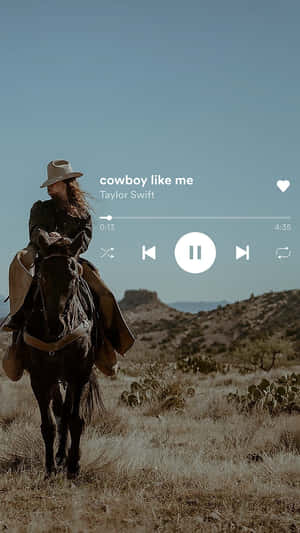 Cowboy Aesthetic Music Player Background Wallpaper