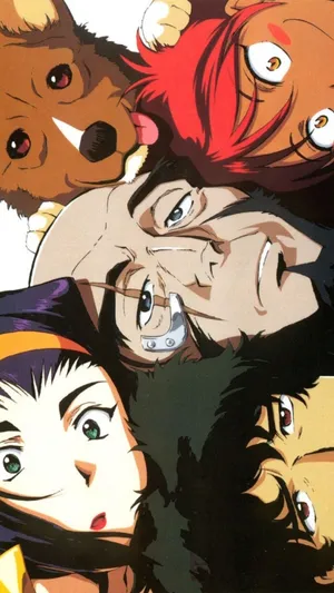 Cowboy Bebop Artwork On An Iphone Wallpaper