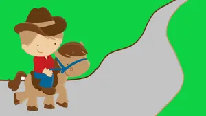 Cowboy Kid Art Wallpaper