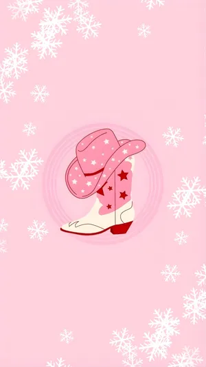 Cowgirl Christmas Holiday Style Wallpaper