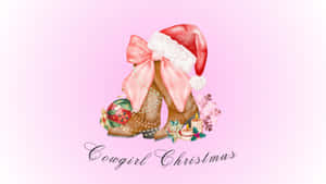 Cowgirl Christmas Style Wallpaper