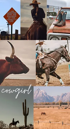 Cowgirl Country Vibes Wallpaper