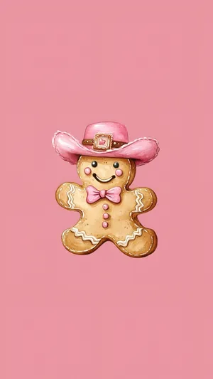 Cowgirl Gingerbread Cookie Wallpaper