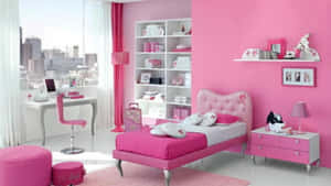 Cozy And Colorful Kawaii Room Interior Wallpaper