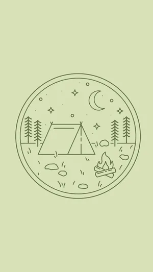 Cozy Camping Under The Stars Wallpaper