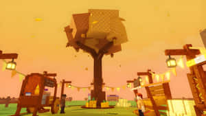 Cozy Garden Treehouse Ideas Wallpaper