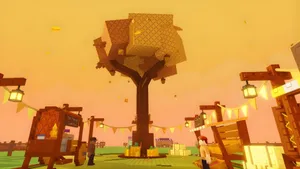 Cozy Garden Treehouse Ideas Wallpaper